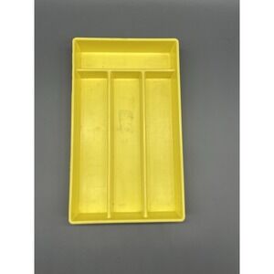 Vintage Gothamware Silverware Tray Yellow‎  Utensil Drawer Holder Flatware USA